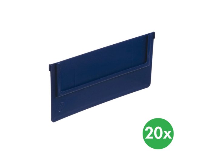 Dělící přepážky pro regálové přepravky MAX, šířka 188 mm, 20 ks