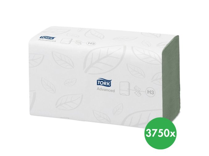 Tork Advanced papírové ručníky Singlefold (ZZ) - jemné, zelené 3750 ks
