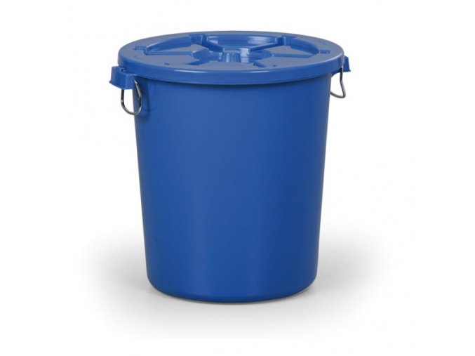 Nádoba na odpad s víkem, 65 l, modrá