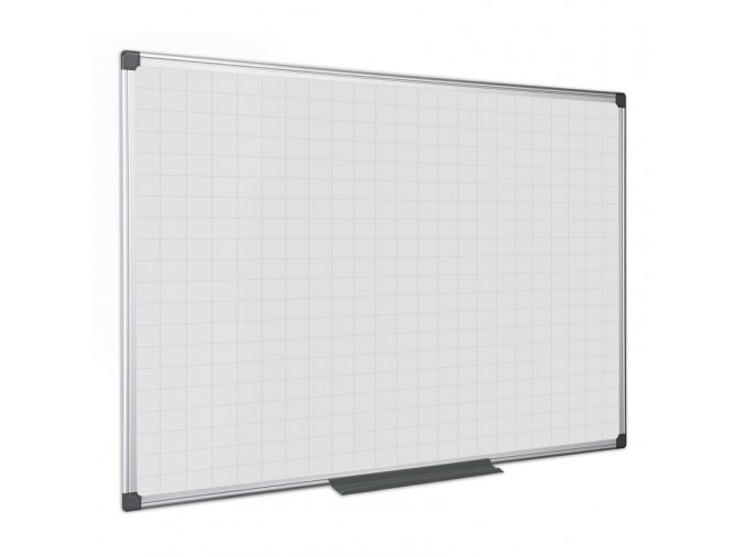 bila magneticka popisovaci tabule s potiskem ctverce rastr 1200 x 900 mm 28423