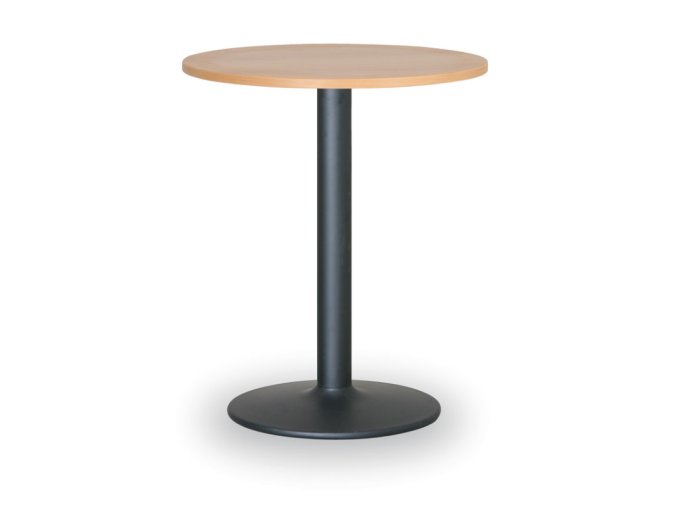 Konferenční stolek FILIP II, průměr 80 cm, černá podnož, buk