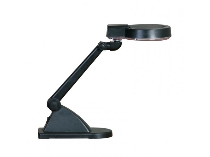 Stolní LED lampa se zvětšovací lupou, černá