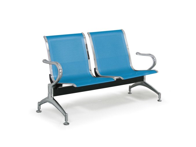 kovova lavice do cekaren strong 2 sedak modra 105711