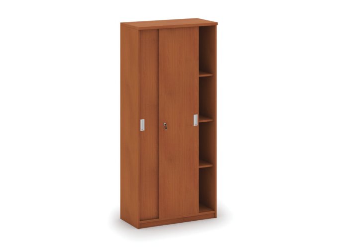 Skříň zasouvací MIRELLI, 800 x 400 x 1800 mm, třešeň