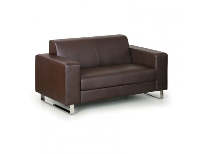 kozena sedaci souprava primator dvoumistna hneda 5646