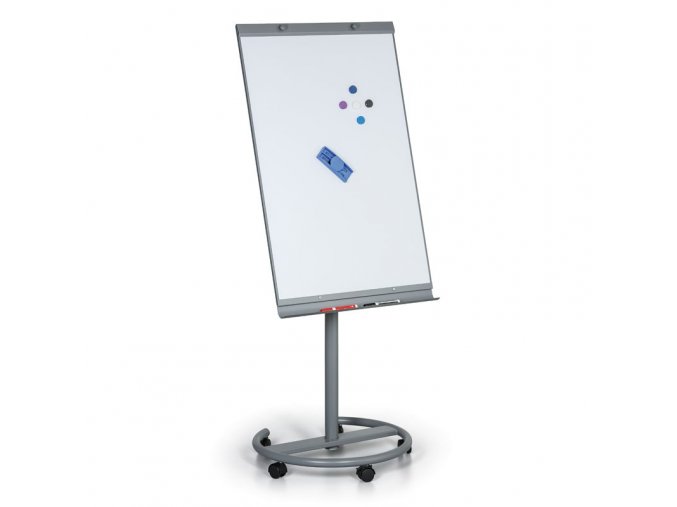 mobilni flipchart tabule round bw magneticky 49668