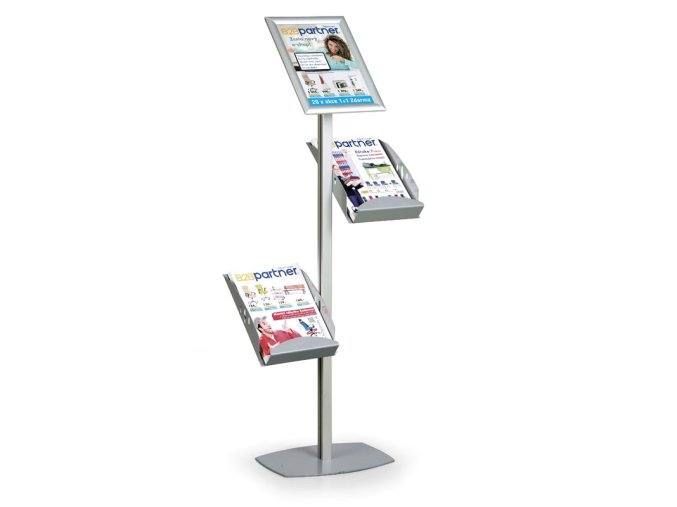 stojan na prospekty s clip ramem a3 2x a4 6108