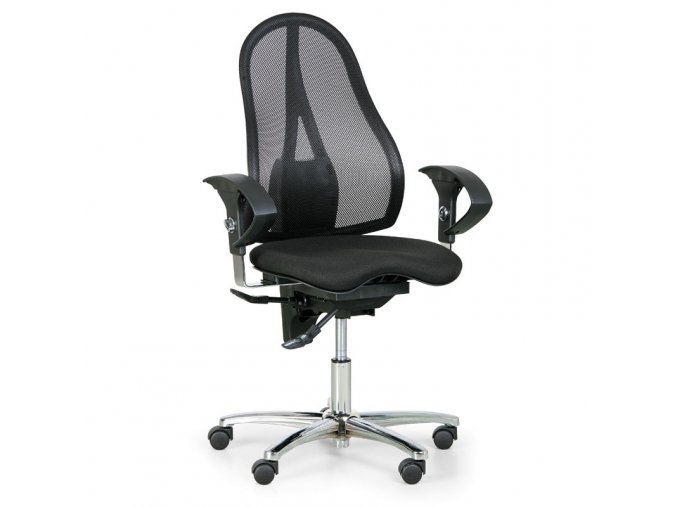 zdravotni balancni kancelarska zidle exeter net cerna 6144