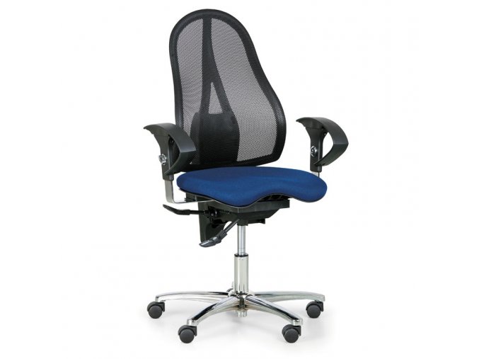 zdravotni balancni kancelarska zidle exeter net modra 6147