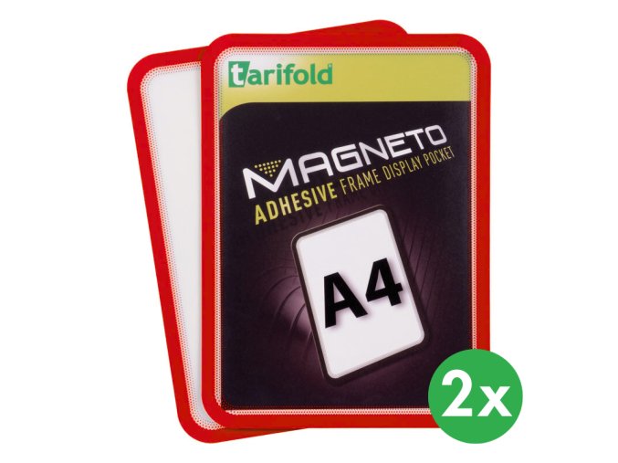 Samolepící kapsa A4 (2ks), nepermanentní, červená