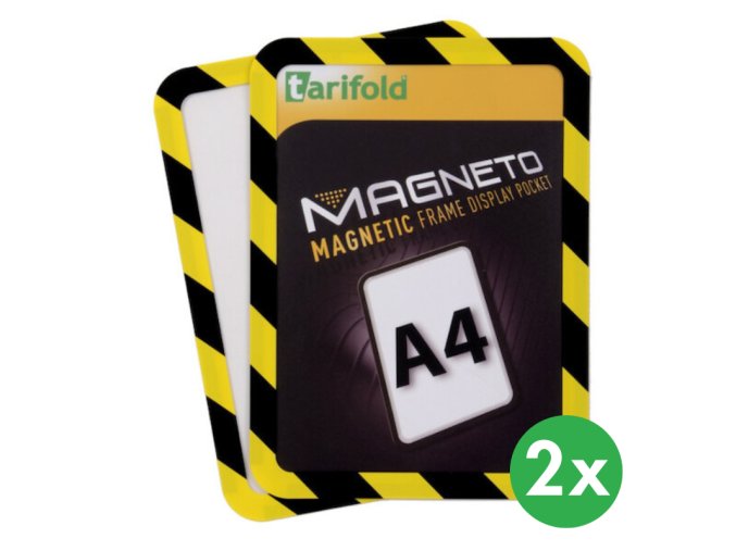 Samolepící kapsa A4 (2ks), nepermanentní, žluto-černá