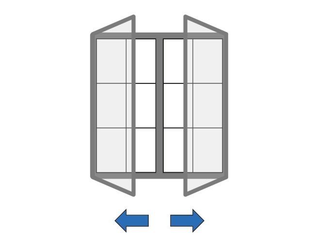 Venkovní vitrína magnetická, s dvoukřídlými dveřmi, 1040 x 1000 mm