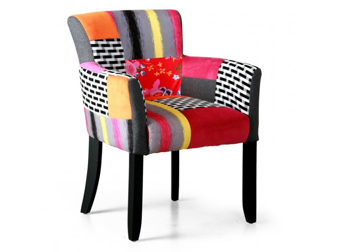 patchwork kreslo era 7276