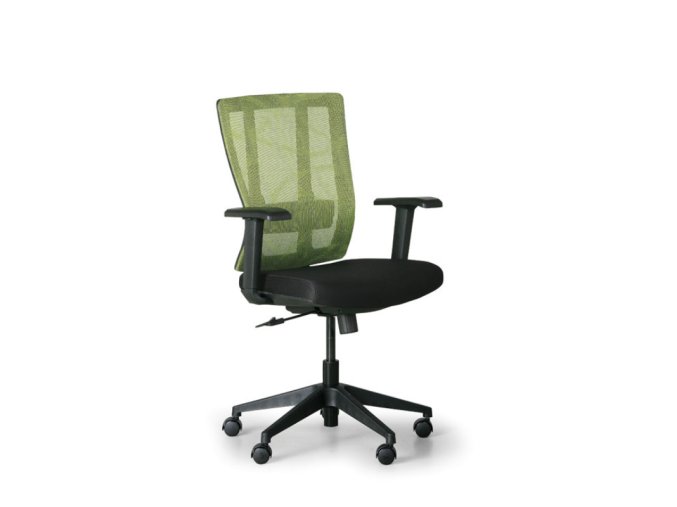 kancelarska zidle met cerna zelena 113896