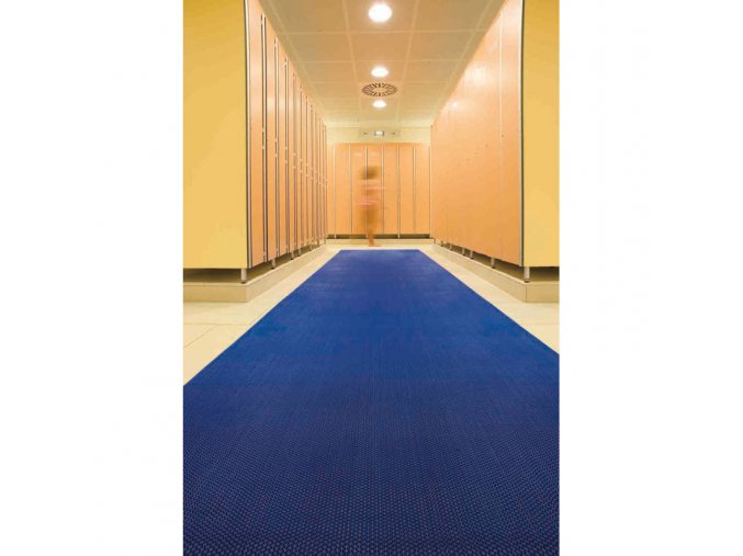 Univerzální vinylová rohož, tloušťka 8 mm, šířka 1,2 m, modrá, metráž