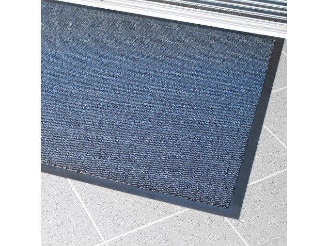 ekonomicka polypropylenova cistici rohoz 120 x 180 cm modra 37578