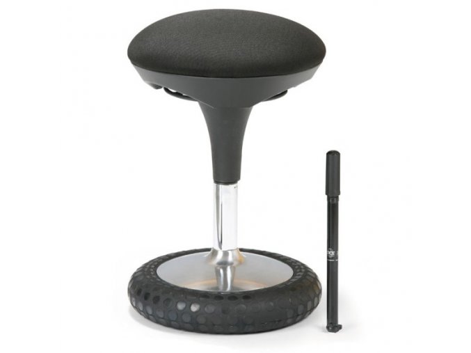 Zdravotní balanční židle HOVER, černá