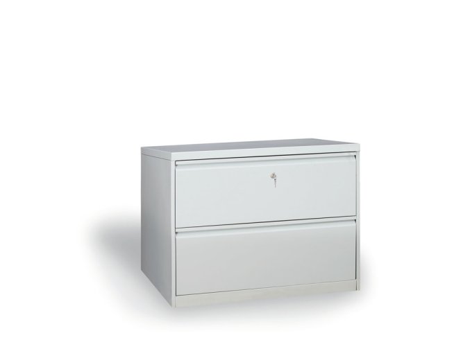 dvourada kovova kartoteka a4 2 zasuvky demontovana seda 12555