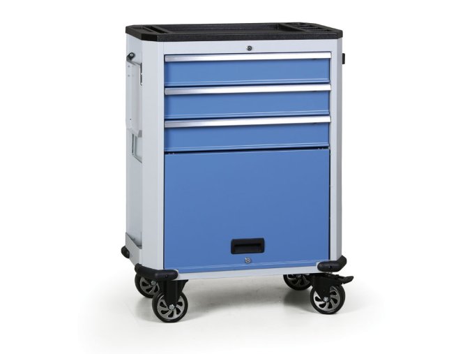 pojizdny dilensky vozik na naradi expert 4 zasuvky modra 8254