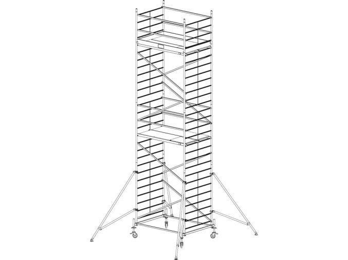 Hliníkové pojízdné lešení Protec XXL 8,3 m