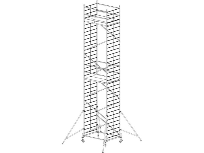 Hliníkové pojízdné lešení Protec XXL 10,3 m