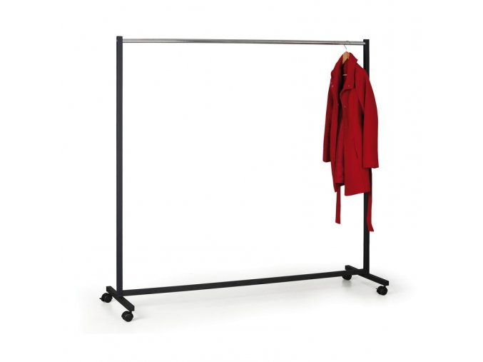 mobilni kovovy vesak cerny chrom 9334