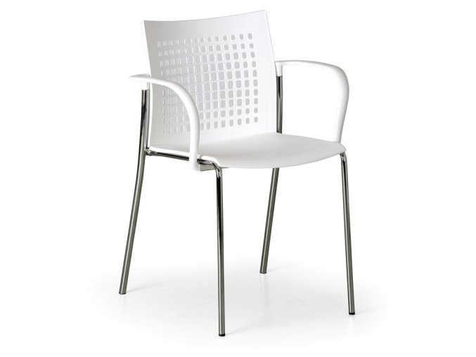 plastova jidelni zidle coffee break bila 9502