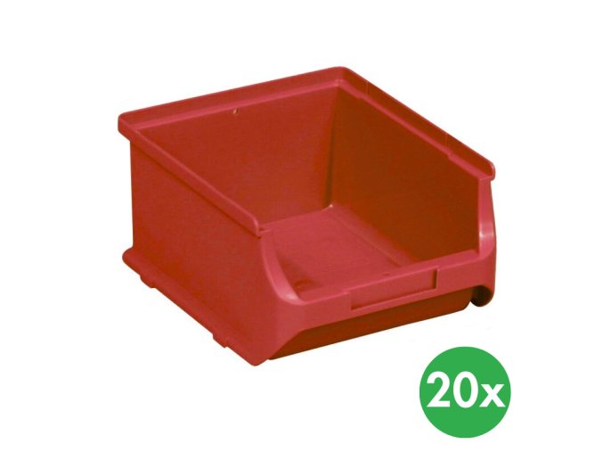 plastove boxy plus 2b 137 x 160 x 82 mm cervene 20 ks 115267