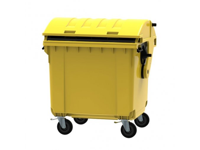 Plastový kontejner na třídění odpadu CLE 1100, žlutý