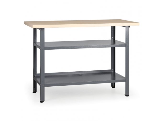 pracovni stul do dilny hobby iii 840 x 1200 x 600 mm 2 police 22770