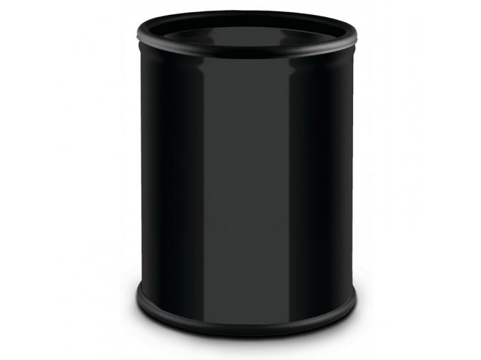 Kancelářský odpadkový koš 7 L, lakovaný černý