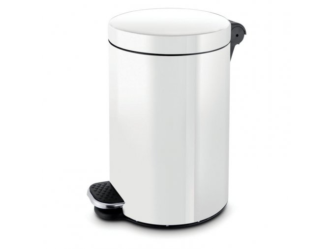 naslapny odpadkovy kos 20 l lakovany bily 13000