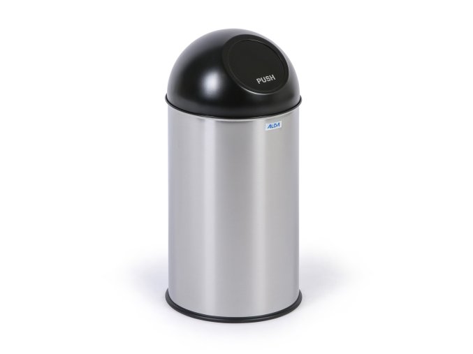 Nerezový odpadkový koš 20 L, se samozavíracím víkem, nerez matný