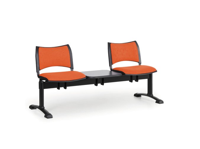 calounene lavice do cekaren smart 2 sedak se stolkem cerne nohy 24329