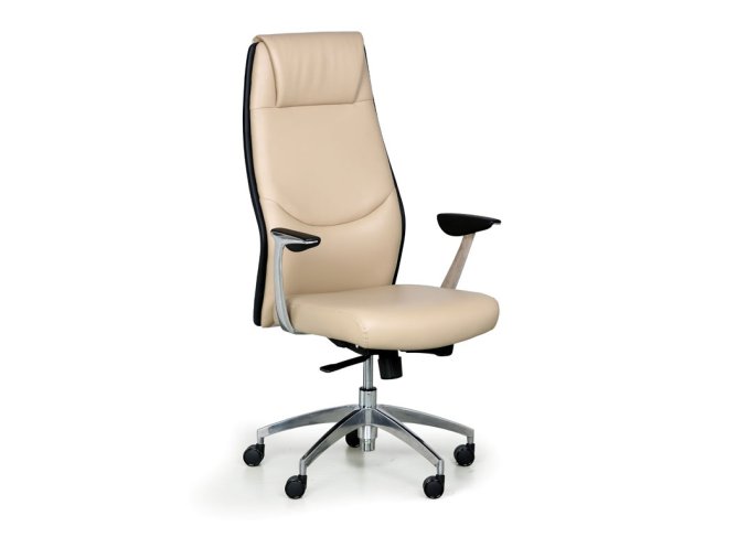 kozene kancelarske kreslo fancy bezova 13142