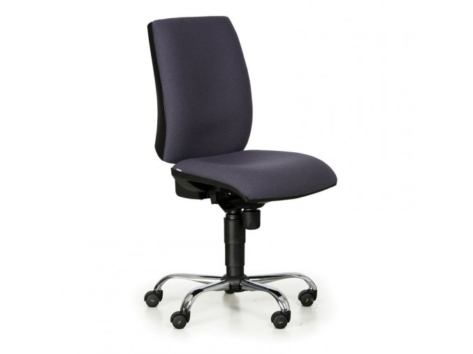 pojizdna pracovni antistaticka zidle esd bez podrucek ocelovy kriz tmave seda 13157