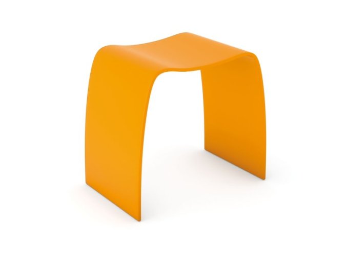 Dřevěná stolička BENTWOOD, oranžová