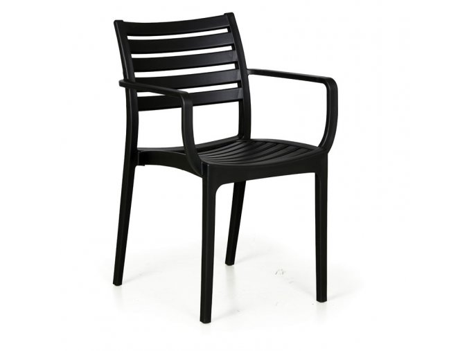 plastova bistro zidle slender cerna 14036