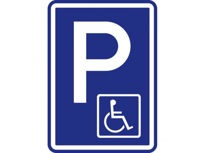 Dopravní značka – Parkoviště pro vozíčkáře