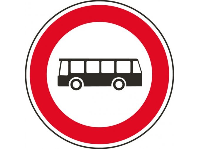 Dopravní značka – Zákaz vjezdu autobusů