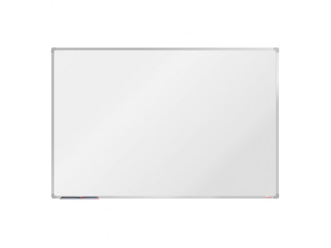 Bílá magnetická popisovací tabule boardOK, 1800 x 1200 mm, eloxovaný rám
