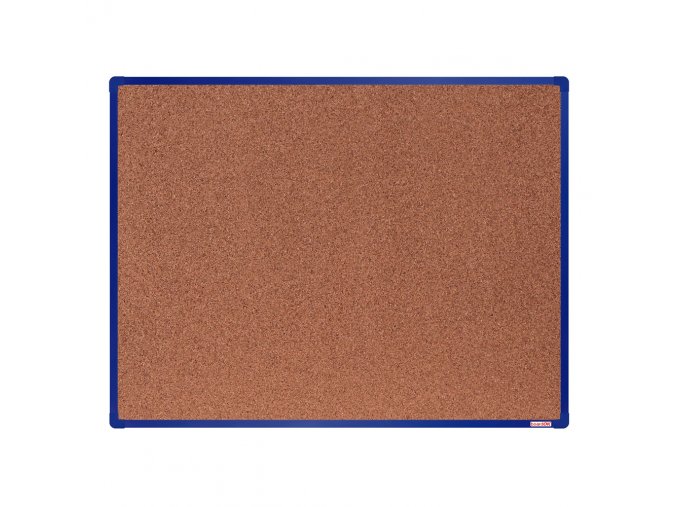 Korková nástěnka boardOK v hliníkovém rámu, 1200 x 900 mm, modrý rám