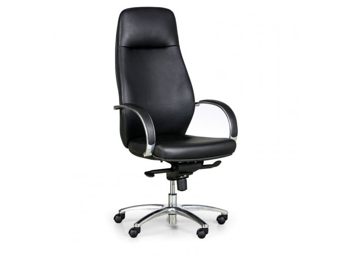 kozene kancelarske kreslo axis prava kuze cerne 16090