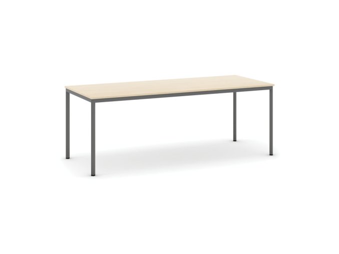 jidelni stul 200x80 cm tmave seda podnoz briza 15511