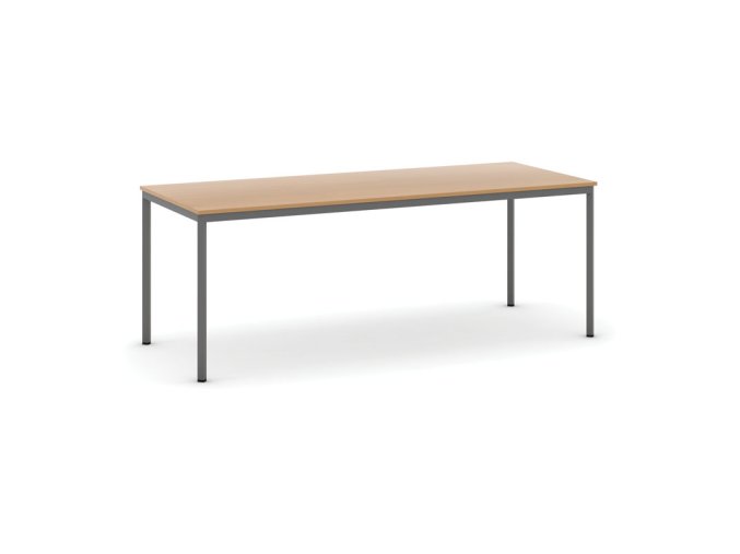 jidelni stul 200x80 cm tmave seda podnoz buk 15512