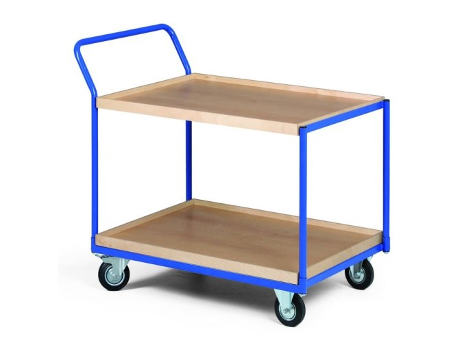 policovy vozik 2 police s hranou nosnost 400 kg 37931