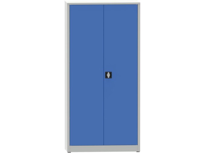 dilenska policova skrin na naradi kovona jumbo 4 police svarovana 950 x 600 x 1950 mm seda modra 23396