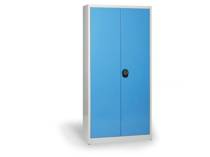 dilenska policova skrin na naradi kovona jumbo 4 police demontovana 1200 x 500 x 1950 mm seda modra 15430