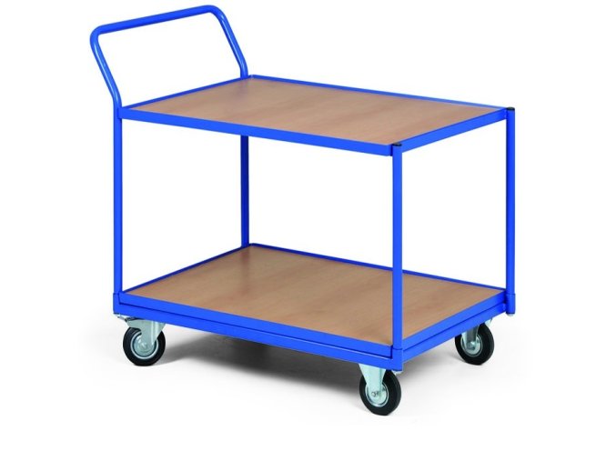 policovy vozik 2 police v ocelovem ramu nosnost 300 kg 37942