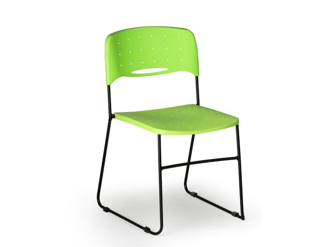 plastova zidle square zelena 16036